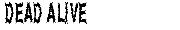 Dead Alive font preview